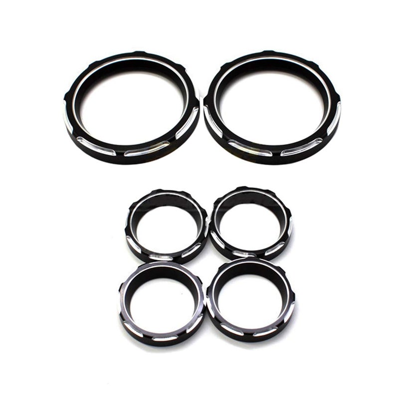 MORYEN Speedometer Gauge Burst Bezel Kit Instrument Cover Board for Harley touring Road Glide Street Glide 1996-2013 - Image 2